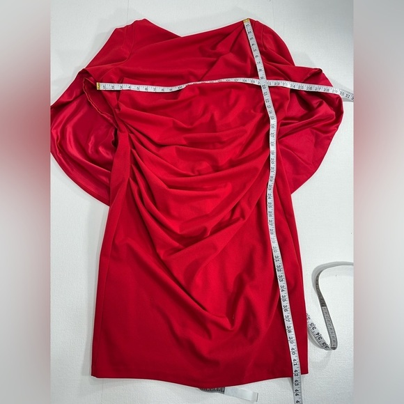 Betsy and Adam capped seath formal midi dress red size 20W - Picture 6 of 8